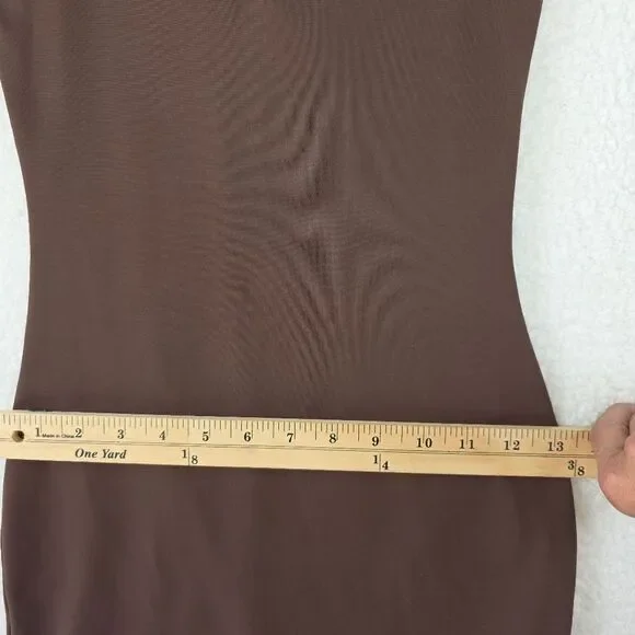 Babaton Golf Sleeveless Bodycon Dress Brown Size XS - Picture 5 of 10